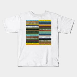 Wooden Abstract lX Kids T-Shirt